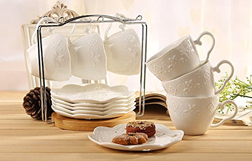 Juego De Tazas De Té Y Platillos De Porcelana 20 , 6 S