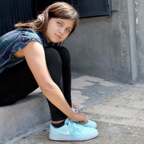 Tenis Nike Sb Check Solar 921463300 Verde Pastel Mujer