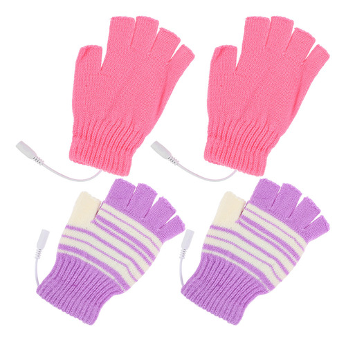 2 Pares De Guantes Térmicos Usb, Guantes Térmicos Para Manos