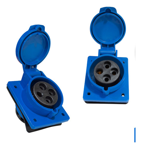 Tomada Embutir 3p+t 32a Azul 9h 220/250v Omg 4249