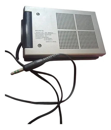 Caixa De Som Walkman Sony Ss-wm20 Uso Coleção Funcionando