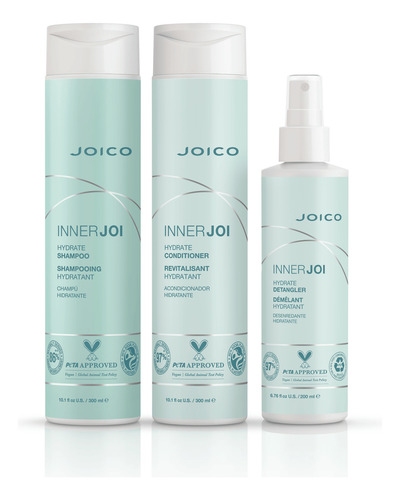 Kit Innerjoi Hydrate Sh + Cond 300ml + Detanger 200ml Joico