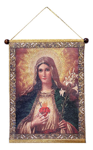 Needzo Tapiz De Pared De Madonna Virgen Mara Catlica, Icono