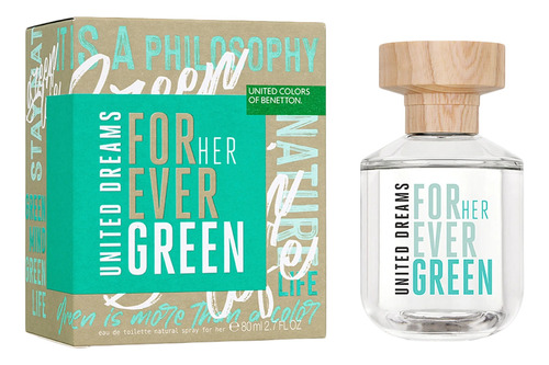 Benetton United Colors Forever Green Her Edt 80ml Premium