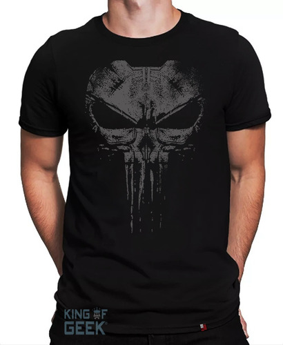 Camiseta The Punisher Marvel Camisa Justiceiro Caveira Geek