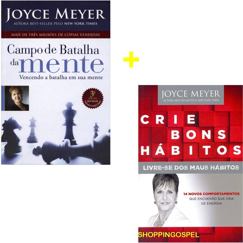 Kit Joyce Meyer Crie Bons Hábitos Campo De Batalha Da Mente