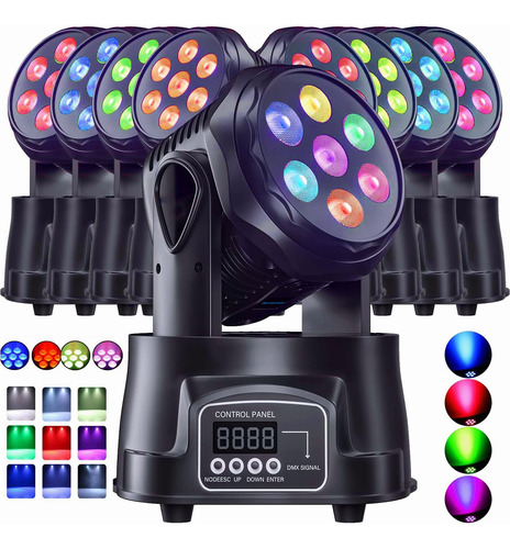 Efectos Luz Led Rgbw 150w Cabezal Movible Láser Dj Luces Dmx