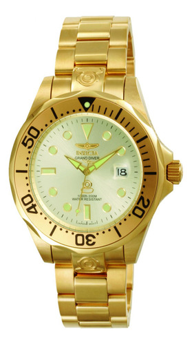 Reloj Para Hombres Invicta Pro Diver 3051 Oro