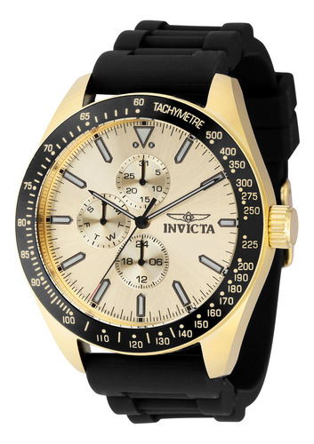 Reloj Invicta Aviator 38405 Para Hombre, Color Negro
