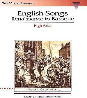 English Songs : Renaissance To Baroque - Richard (importado)