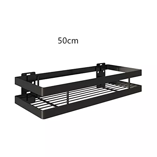 Estante Baño Negro Para Champú Esquina Baño 20-50cm