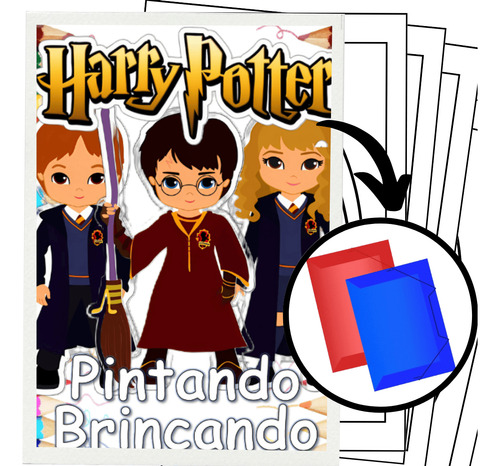 100 Dibujos Para Pintar Y Colorear Harry Potter Folha