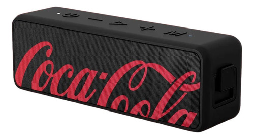 Caixa De Som Bluetooth 20w Ipx6 Coca-cola Sound Box Recarreg Cor Preto 110v/220v