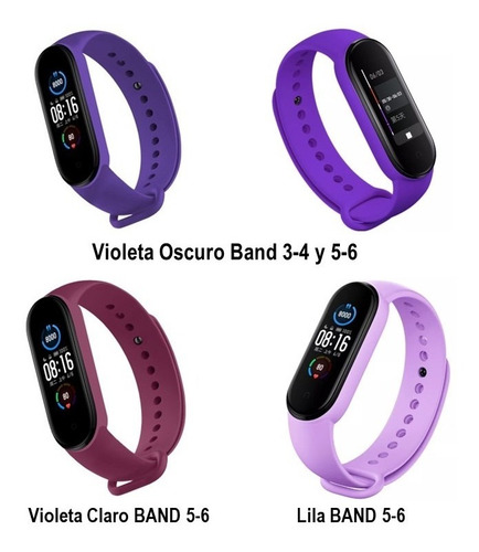 Imagen 2 de 7 de Set 2 Pulsera Correa De Reemplazo Xiaomi Mi Band 5 Mi Band 6
