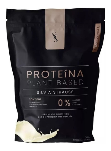 Proteina Vegana Sabor Vainilla Pura Silvia Strauss 900g