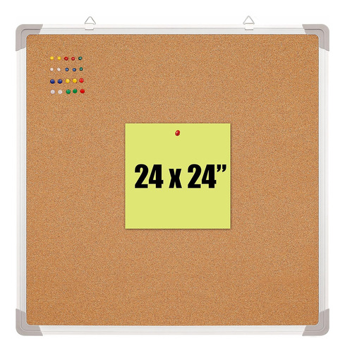 Tablero De Corcho - Tablero De Corcho De Aviso De 24 X 24 Pu