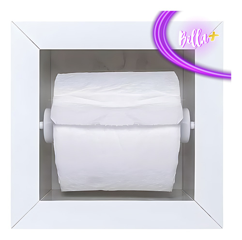 Suporte Rolete Porta Papel Higiênico Kit Com 2 Unidades