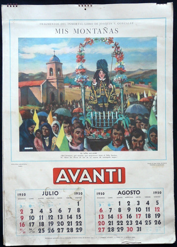 Imagen 5 de 7 de Antiguo Almanaque Avanti. Año 1950 (completo). 15005
