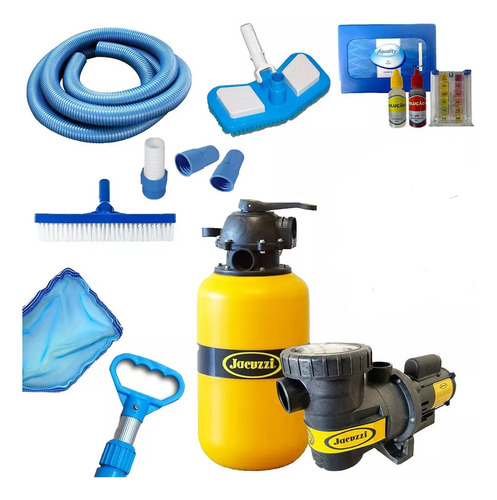 Filtro E Bomba Até 76m³+ Kit Jacuzzi Inox Alvenaria