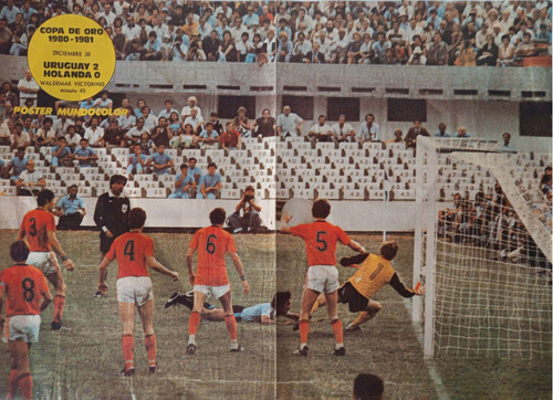 Poster Mundocolor Uruguay Vs Holanda Mundialito 1980