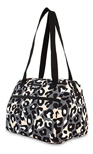 Packit Freezable Hampton Lunch Bag, Wild Leopard Gray