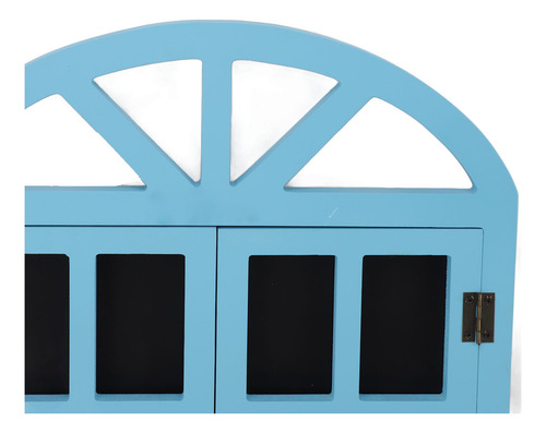 Placa De Lousa Azul Falsa Para Janela Preta Versátil