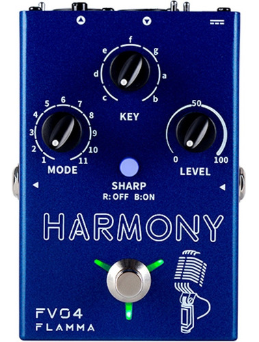 Flamma Harmony Fv04 Pedal De Efecto Armonizador Para Voz