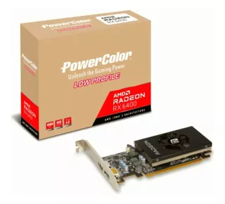 Powercolor Amd Radeon Rx 6400 Tarjeta Gráfica De Perfil