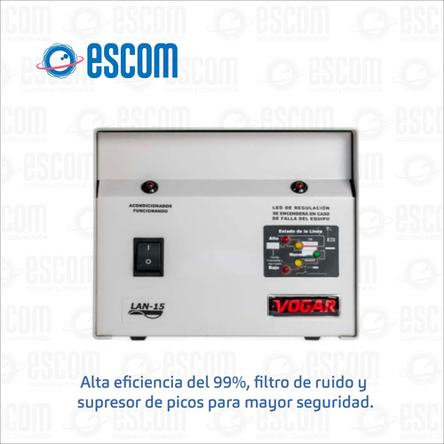 Regulador Electronico De Voltaje Vogar Lan-15 5kva 120v