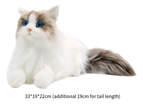 /para Realista Ragdoll Gato Animal Relleno Gato De Peluche