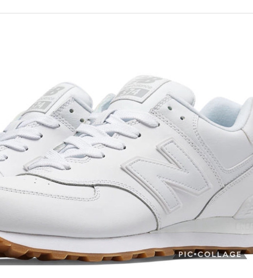 new balance blancas piel