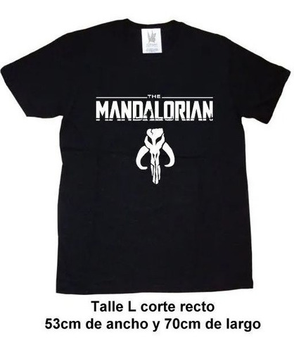 Imagen 2 de 6 de Remeras Estampa Vinilo Star Wars The Mandalorian Wilwarin