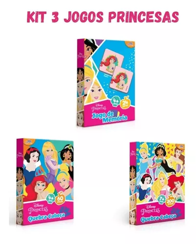 Jogos Para Meninas Princesas Kit 3 Jogos Didatico Pedagogico