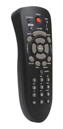 Imagen 4 de 6 de Control Para Dish Negro Modelo Dish