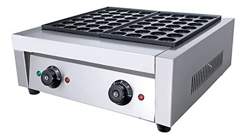 Máquina Takoyaki Doble Control De Temperatura, 56 Hoyos, Pla