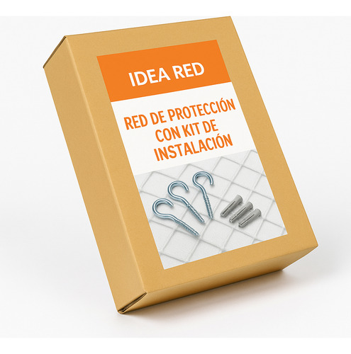 Kit Autoinstalable 27m2 Red Balcones, Ventanas, Niños, Gatos Transparente Mate Humo 13.5 X 2