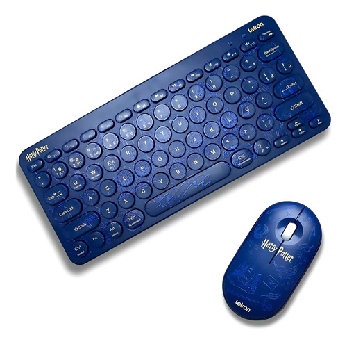 Kit Mouse Com Teclado Harry Potter Edição Limitada