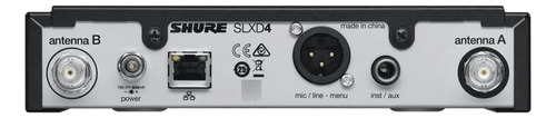 Sistema Inalámbrico Shure Slxd24/sm58-g58 Negro