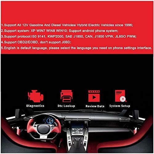 Kw912 Elm327 Car Bluetooth Scanner Diagnostic Tool Code