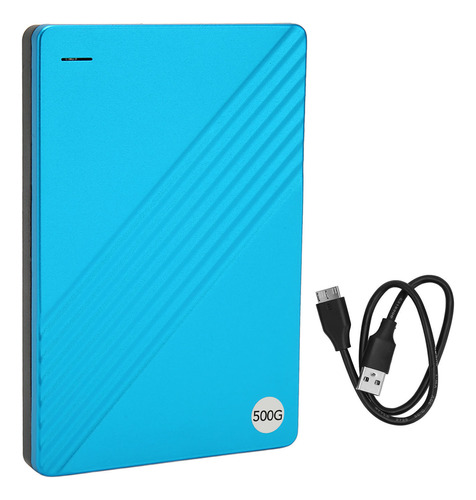 Disco Duro Móvil Azul De 500 Gb, Ultradelgado, 2.5