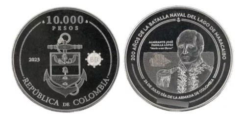 Moneda Conmemorativa 2023 10000 Pesos Batalla Naval 