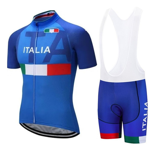 Uniforme Ciclismo Ruta Mtb Italia Corta Badana En Gel 