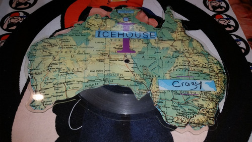 Icehouse Crazy Vinilo Picture Shape Uk Impecable 1988