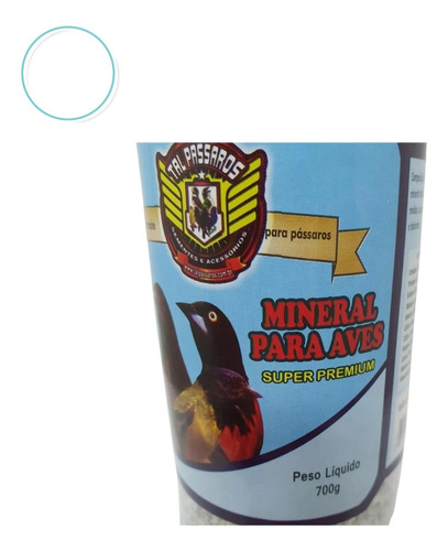 Areia Mineral Tal Pássaros Super Premium Aves Grit Fino 700g