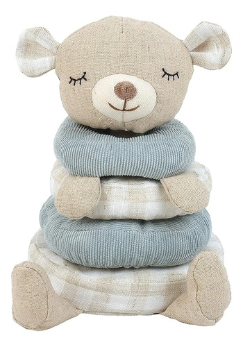 Mon Ami Petit Bear Stacking Toy Para Bebés - Anillos Apilabl