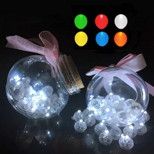 H 100 Piezas De Luces Led For Bebidas Con Forma De Globo