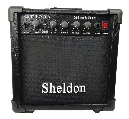 Amplificador Sheldon GT1200 para guitarra de 15W cor preto 110V/220V