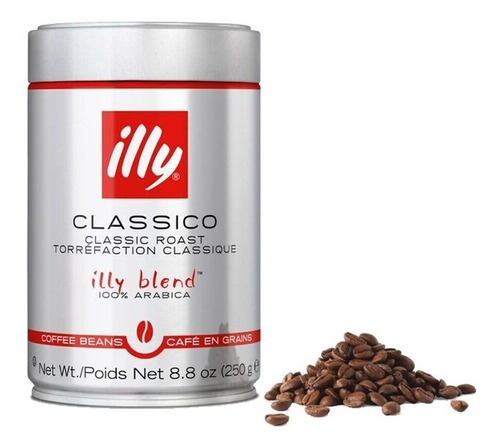 Café Illy Lata 250g Tostado Medio En Grano, Paquete 6 Piezas