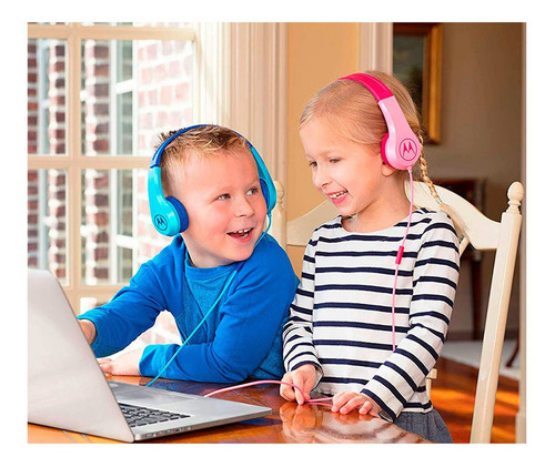 Audífono Squads200 Cable Manos Libres Infantil Rosa Motorola
