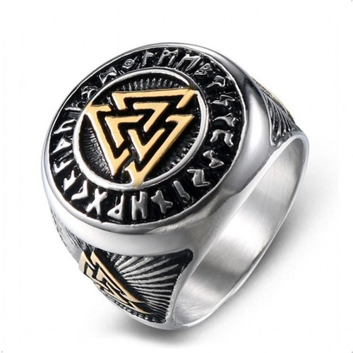 Anillo Vikingo Vegvisir Silver Space De Hombre Moda 2020